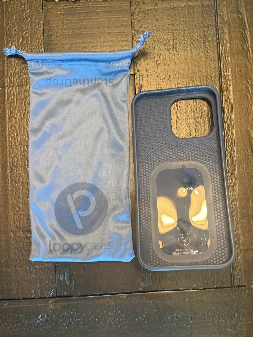 Loopy Case iPhone 15 pro max - navy blue w/ loop